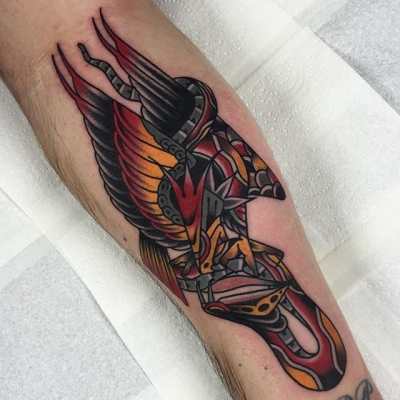 Traditional Eagle Tattoo 029
