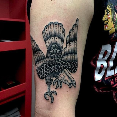 Traditional Eagle Tattoo 062
