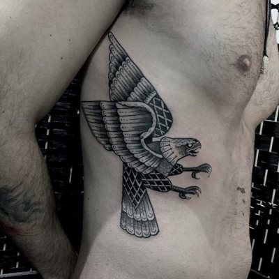 Traditional Eagle Tattoo 072