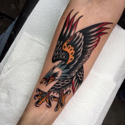 Traditional Eagle Tattoo 076