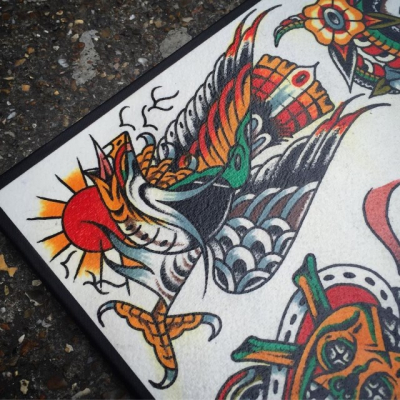 Traditional Eagle Tattoo 095
