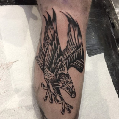 Traditional Eagle Tattoo 098