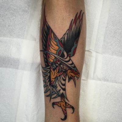 Traditional Eagle Tattoo 099