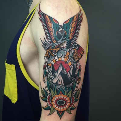 Traditional Eagle Tattoo 105