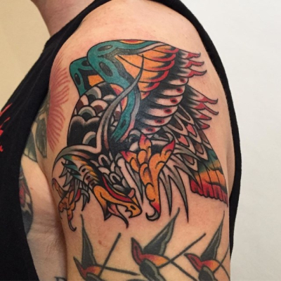 Traditional Eagle Tattoo 111