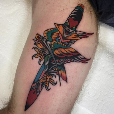 Traditional Eagle Tattoo 114