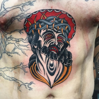 Traditional Jesus Tattoo 10